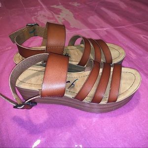 BLOWFISH STRAPPY PLATFORM SANDALS